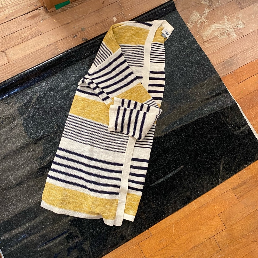 Stripped Knit Cardigan